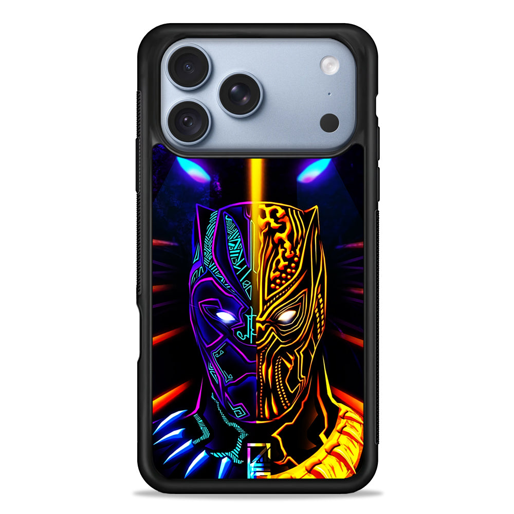 Black Panther And Golden Jaguar iPhone 18 Pro Case - iPhone 18 Pro Silicone Case