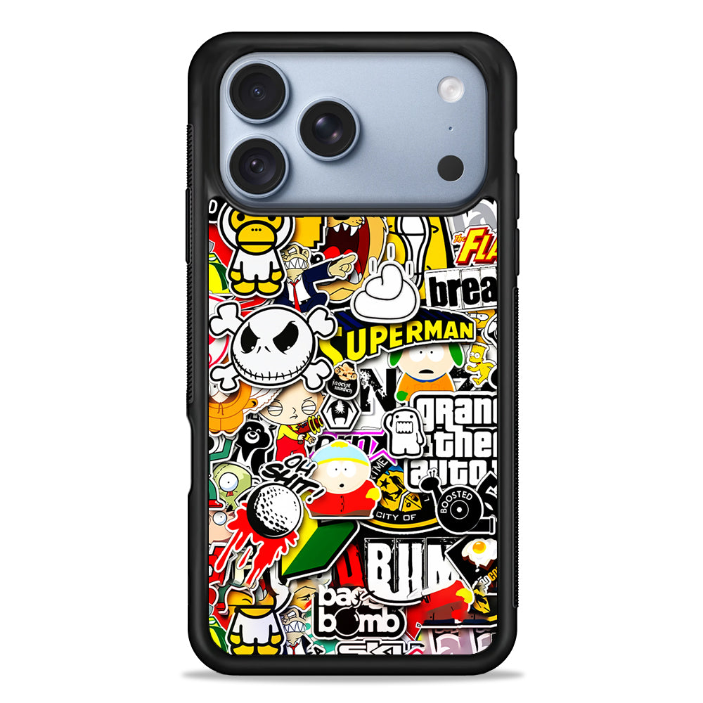 Sticker Collection Image iPhone 18 Pro Case - iPhone 18 Pro Silicone Case