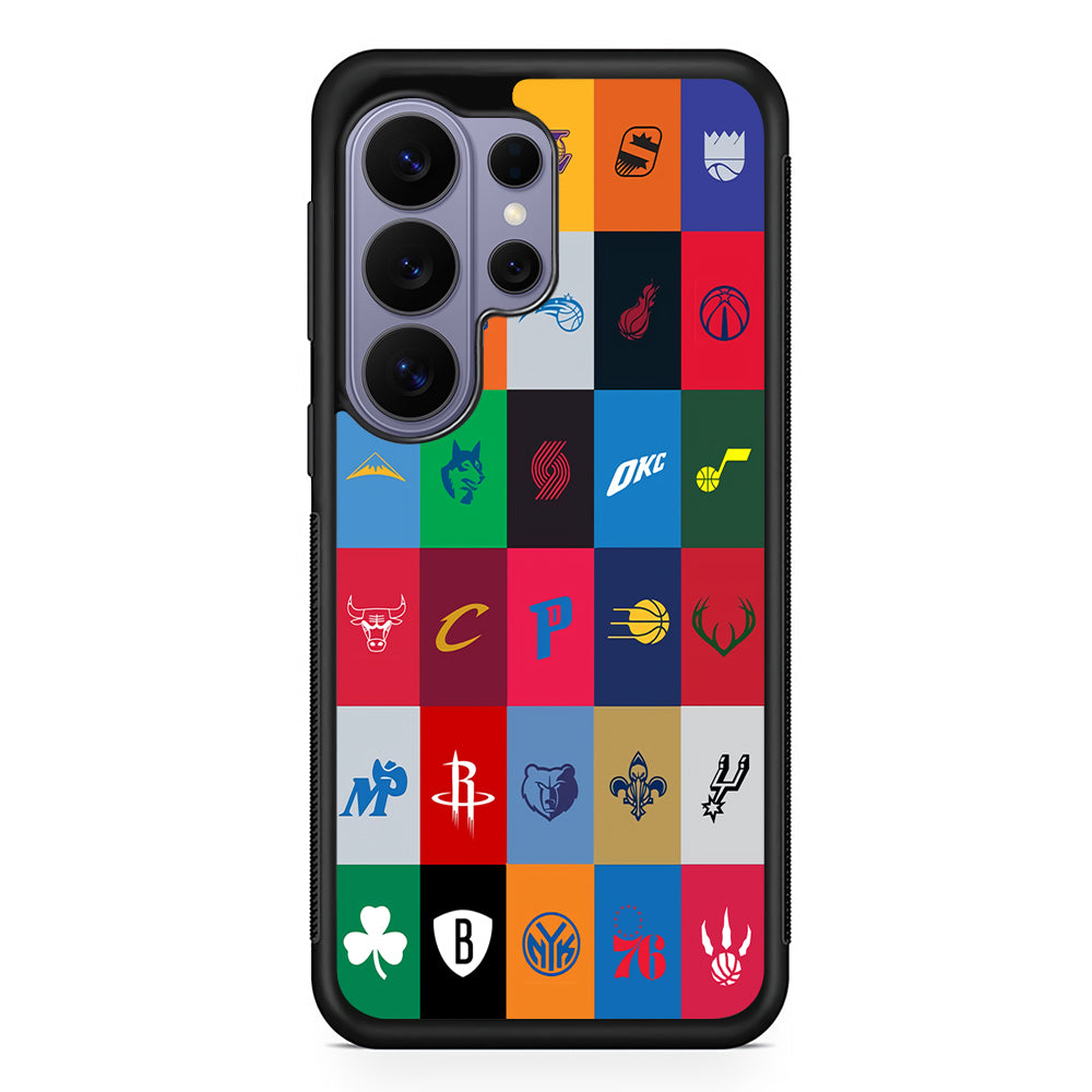 NBA Team Logos Samsung Galaxy S26 Ultra Case | Protective Rubber Cover