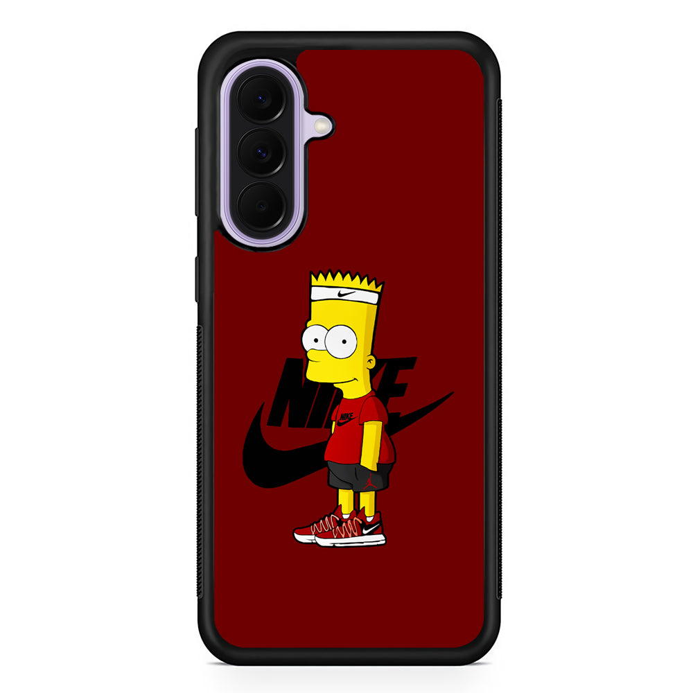 Nike Cool Bart Simpson Samsung Galaxy A37 Case | Samsung Galaxy A37 Rubber Protective Case