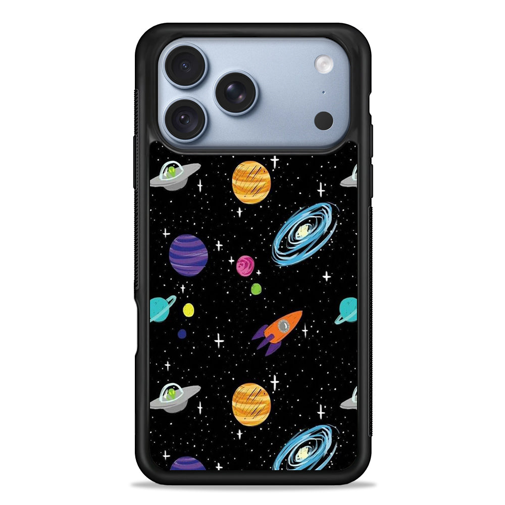 Space Pattern 003 iPhone 18 Pro Case - iPhone 18 Pro Silicone Case