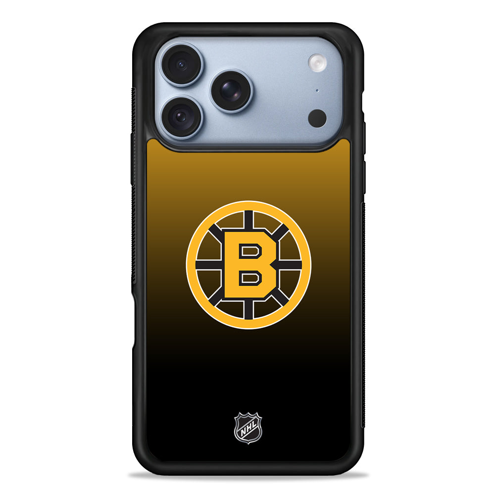 NHL Boston Bruins Gradient iPhone 18 Pro Case - iPhone 18 Pro Silicone Case