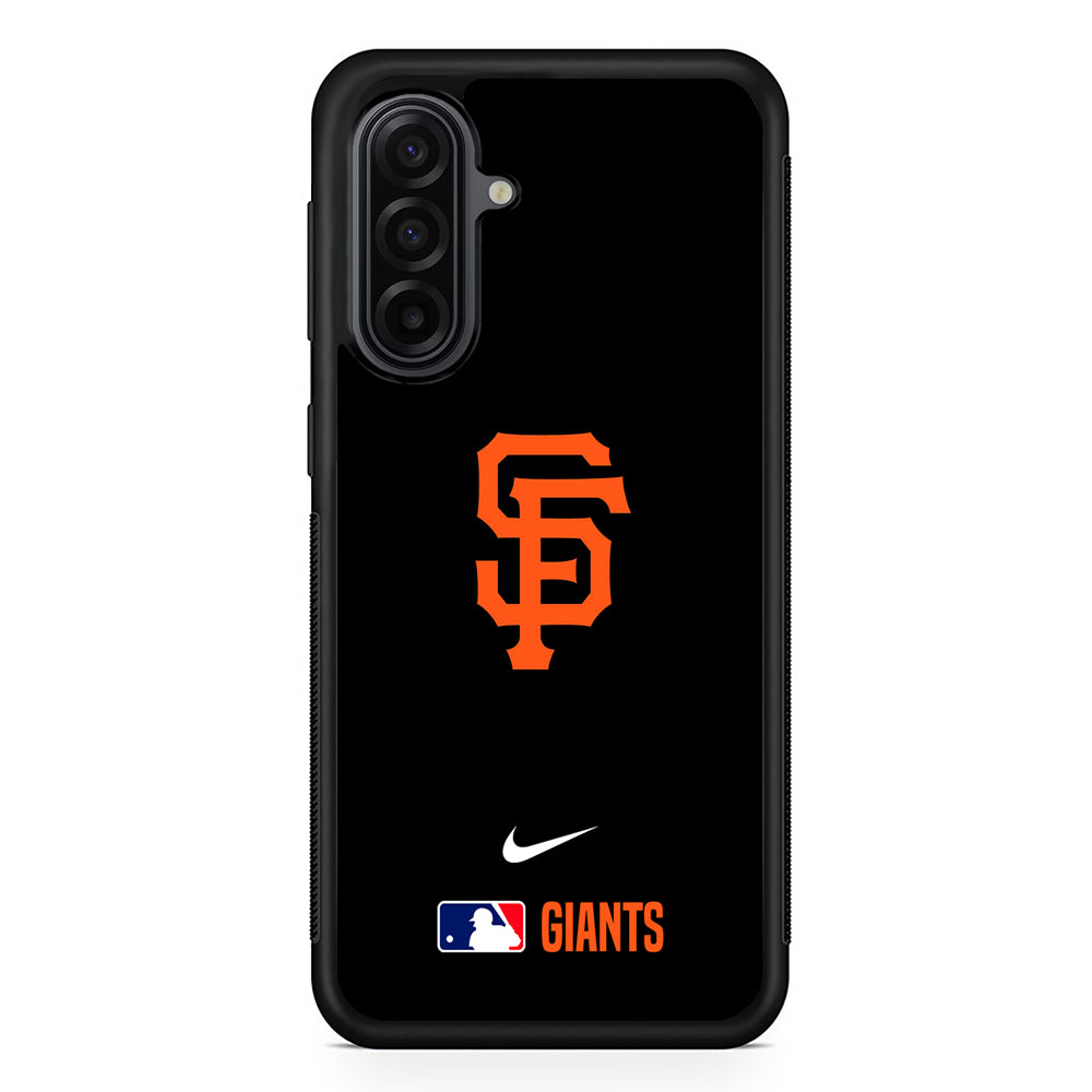 MLB San Francisco Giants Black Nike Samsung Galaxy A17 Case | Durable Rubber Samsung Galaxy A17 Phone Case