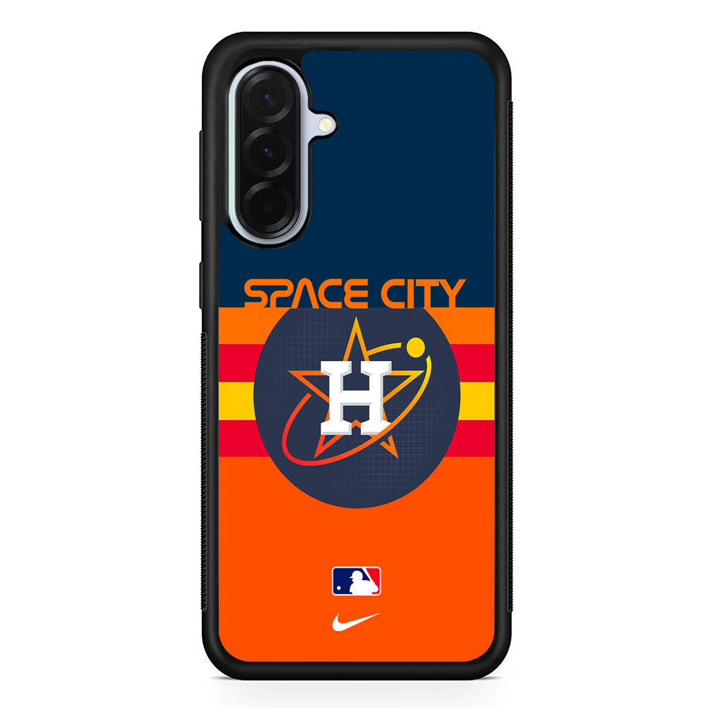 MLB Houston Astros Space Nike Samsung Galaxy A36 Case | Durable Samsung Galaxy A36 Protective Case