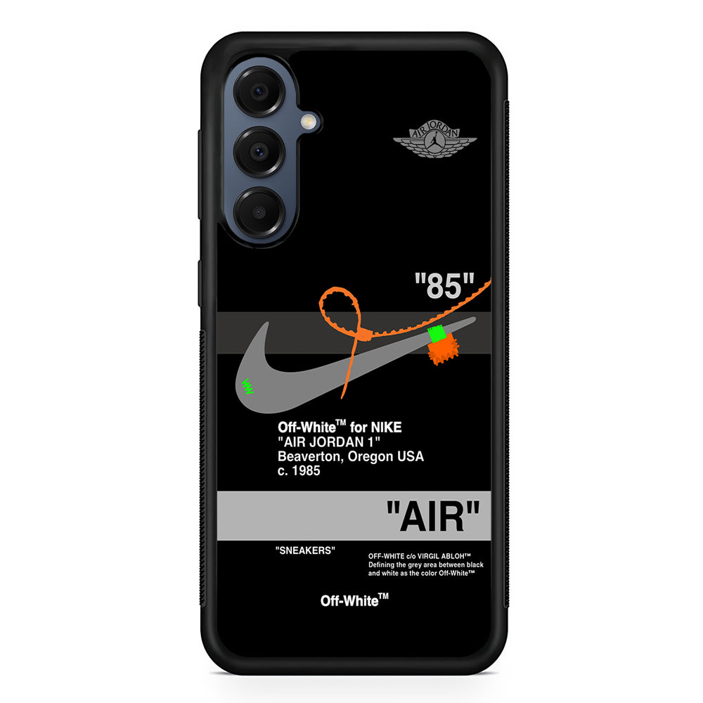 Nike X Air Jordan Black Samsung Galaxy A16 Case | Slim Protective Cover for Samsung Galaxy A16
