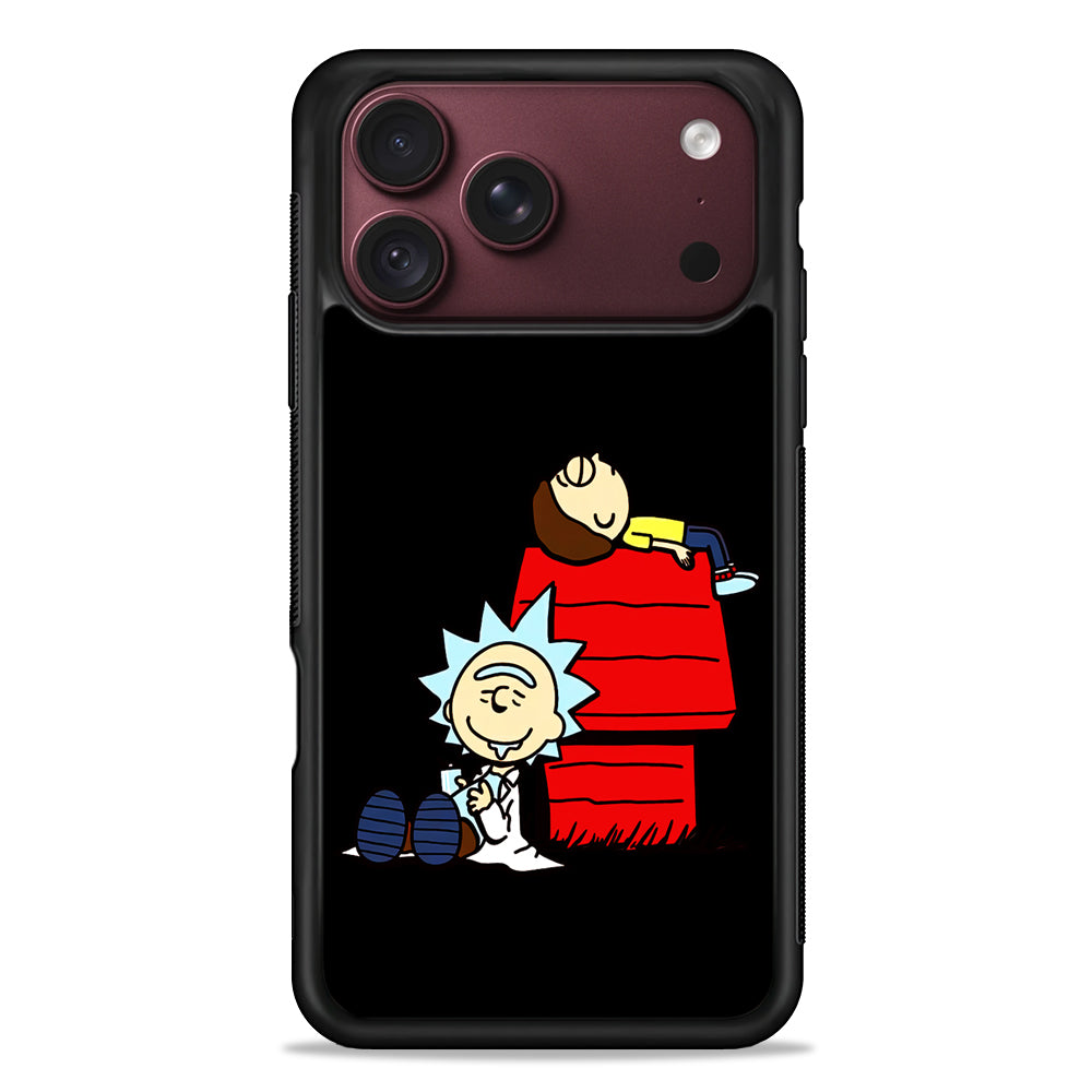 Rick and Morty Snoopy House iPhone 18 Pro Max Case – Slim Silicone Protective Cover