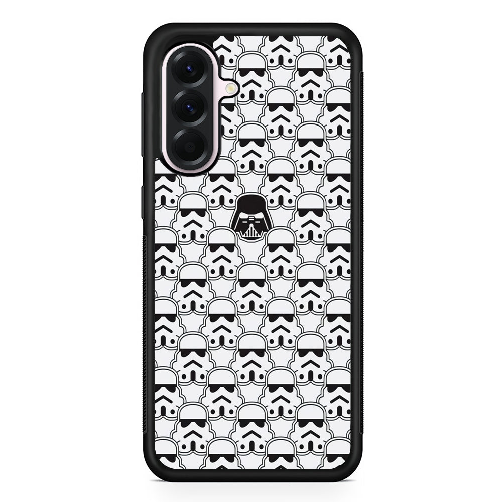 Stormtrooper Face Pattern Star Wars Samsung Galaxy A56 Case | Samsung Galaxy A56 Protective Rubber Case