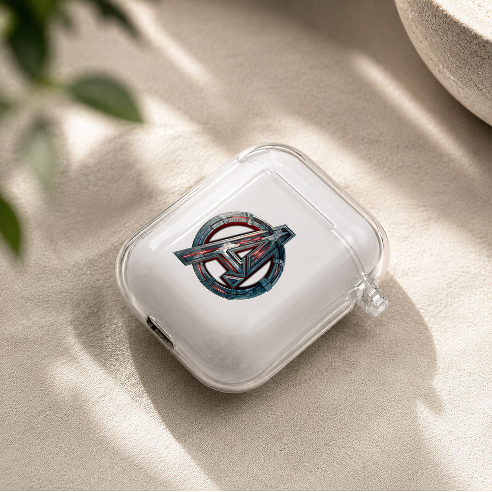 Avengers Logo Protective Clear Case Cover For Apple Airpods | Soft Silicone AirPods 1 / 2 Case | Protective Cover
