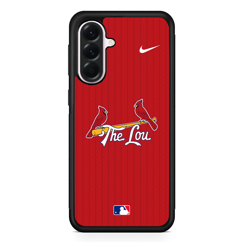 MLB St Louis Cardinals Red Nike Samsung Galaxy A56 Case | Samsung Galaxy A56 Protective Rubber Case