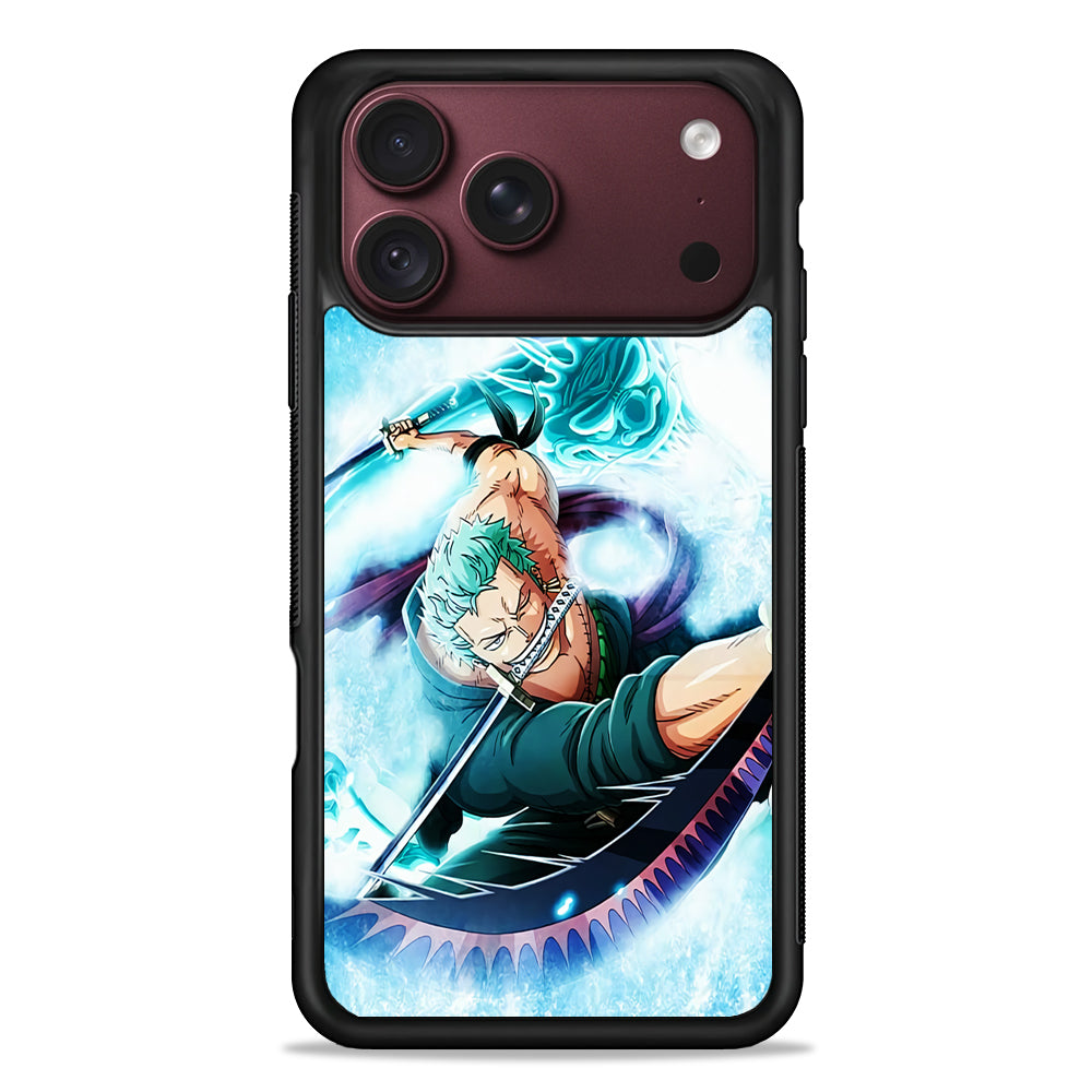 Roronoa Zoro Dragon Sword iPhone 18 Pro Max Case – Slim Silicone Protective Cover