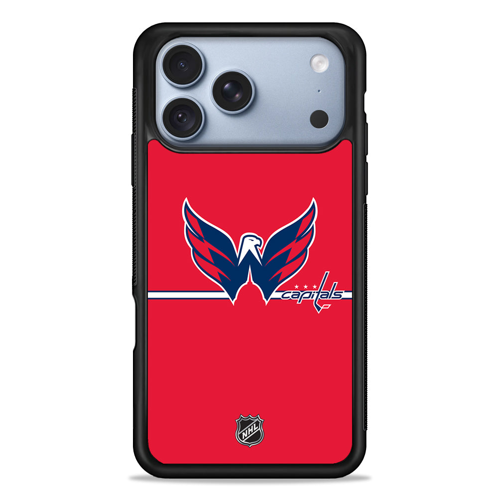 NHL Washington Capitals Red iPhone 18 Pro Case - iPhone 18 Pro Silicone Case