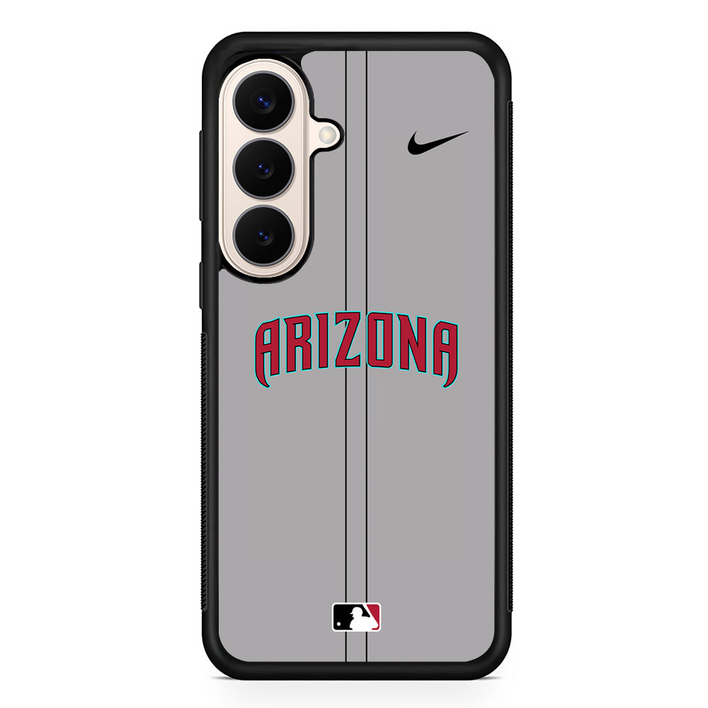 MLB Arizona Diamondbacks Gray Nike Samsung Galaxy S26 Case – Slim Protective Phone Cover