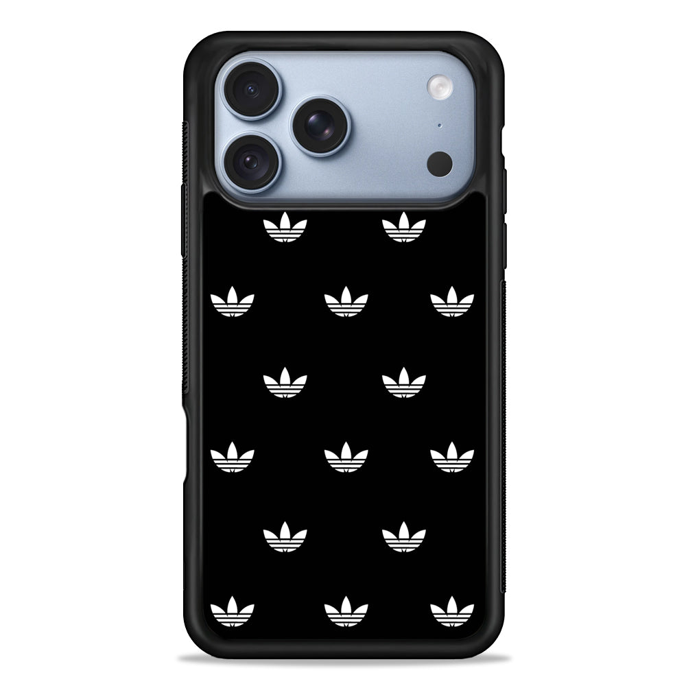 Adidas Doodle In Black iPhone 18 Pro Case - iPhone 18 Pro Silicone Case