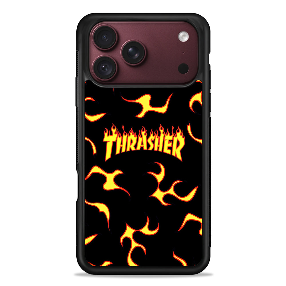 Thrasher Frame of Flame iPhone 18 Pro Max Case – Slim Silicone Protective Cover
