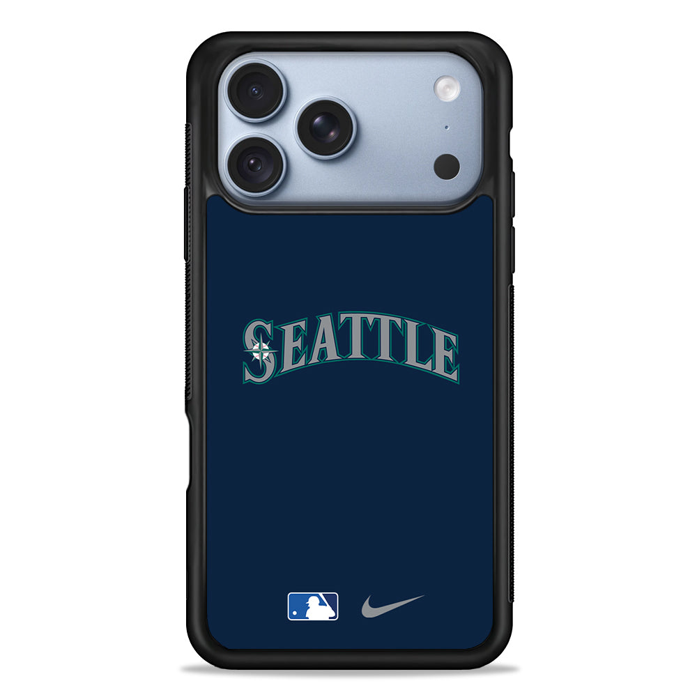MLB Seattle Mariners Blue Nike iPhone 18 Pro Case - iPhone 18 Pro Silicone Case