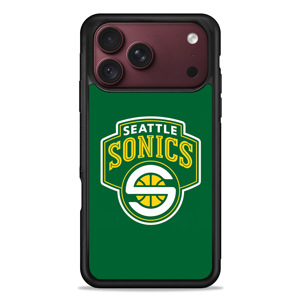 Seattle SuperSonics Logo iPhone 18 Pro Max Case – Slim Silicone Protective Cover