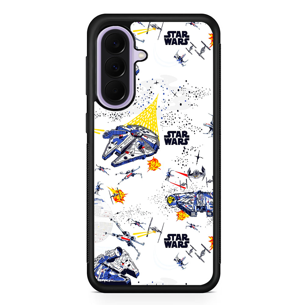 Star Wars Fighter Plane Samsung Galaxy A37 Case | Samsung Galaxy A37 Rubber Protective Case