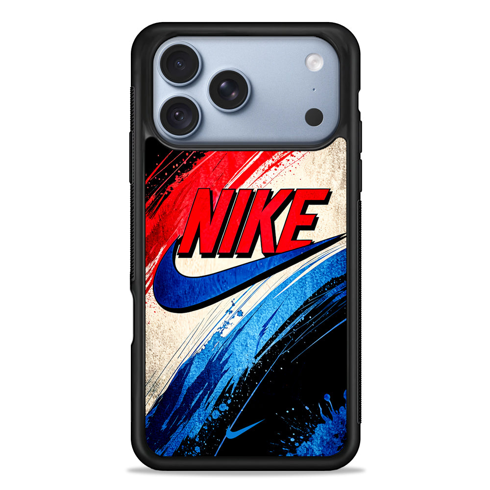 Nike Artistic Colorful Splash iPhone 18 Pro Case - iPhone 18 Pro Silicone Case