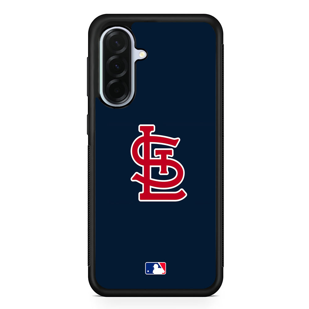 MLB St Louis Cardinals Blue Logo Samsung Galaxy A36 Case | Durable Samsung Galaxy A36 Protective Case