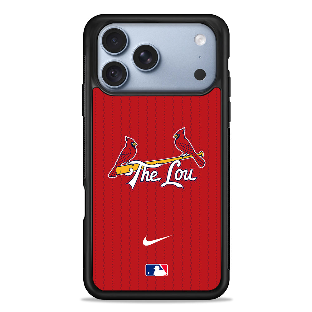 MLB St Louis Cardinals Red Nike iPhone 18 Pro Case - iPhone 18 Pro Silicone Case