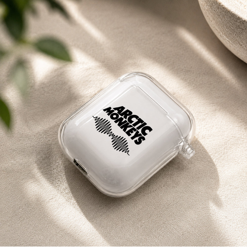 Arctic Monkeys Soundwave Protective Clear Case Cover For Apple Airpods | Soft Silicone AirPods 1 / 2 Case | Protective Cover