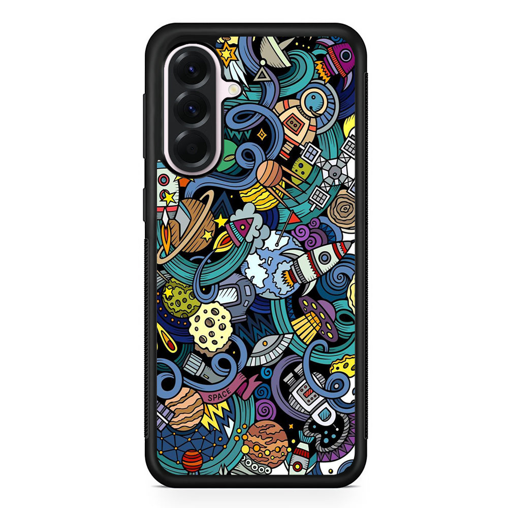 Doodle 002 Samsung Galaxy A56 Case | Samsung Galaxy A56 Protective Rubber Case
