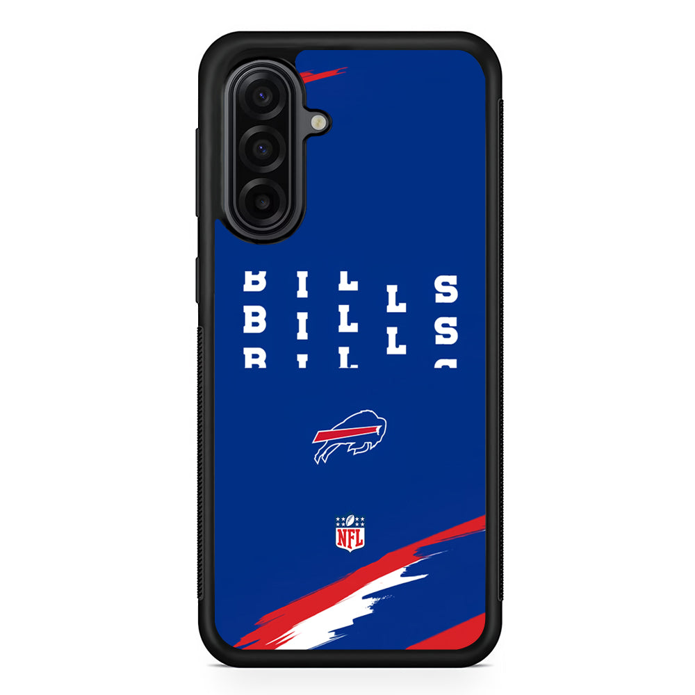 NFL Buffalo Bills Blue Samsung Galaxy A17 Case | Durable Rubber Samsung Galaxy A17 Phone Case