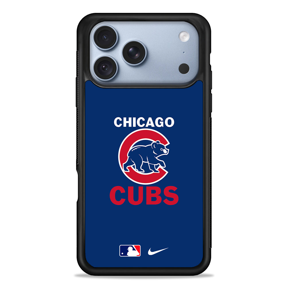 MLB Chicago Cubs Blue Nike iPhone 18 Pro Case - iPhone 18 Pro Silicone Case