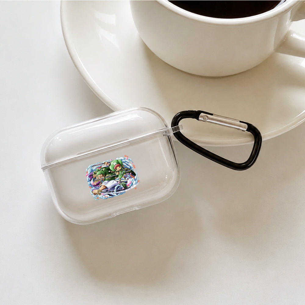 Zoro and Chopper Alliance Protective Apple AirPods Pro 3 Clear Case | Shockproof Cover