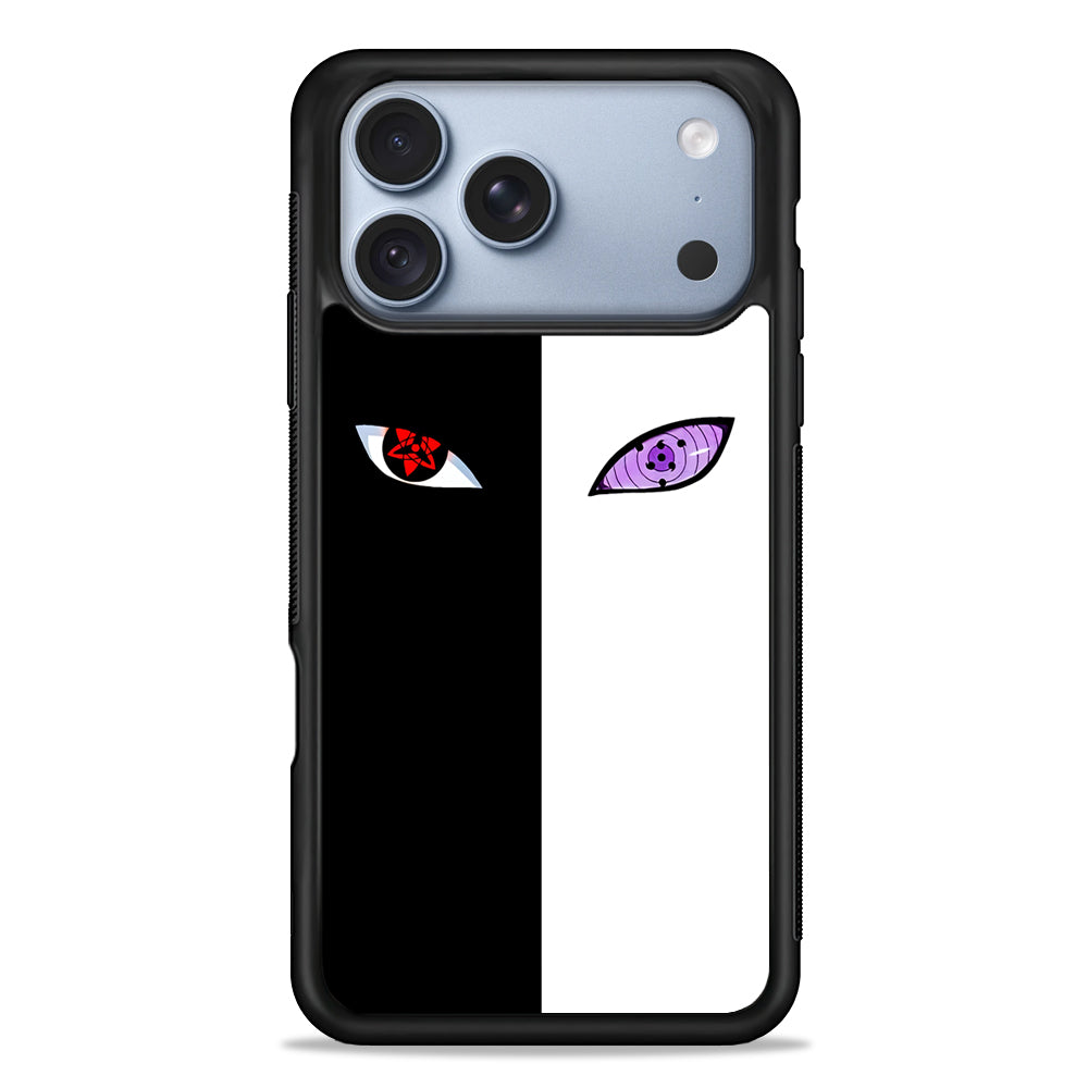 Sharingan Rinnegan Black White iPhone 18 Pro Case - iPhone 18 Pro Silicone Case