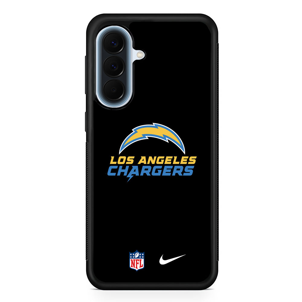 NFL Los Angeles Chargers Nike Logo Samsung Galaxy A57 Case | Slim Samsung Galaxy A57 Protective Case