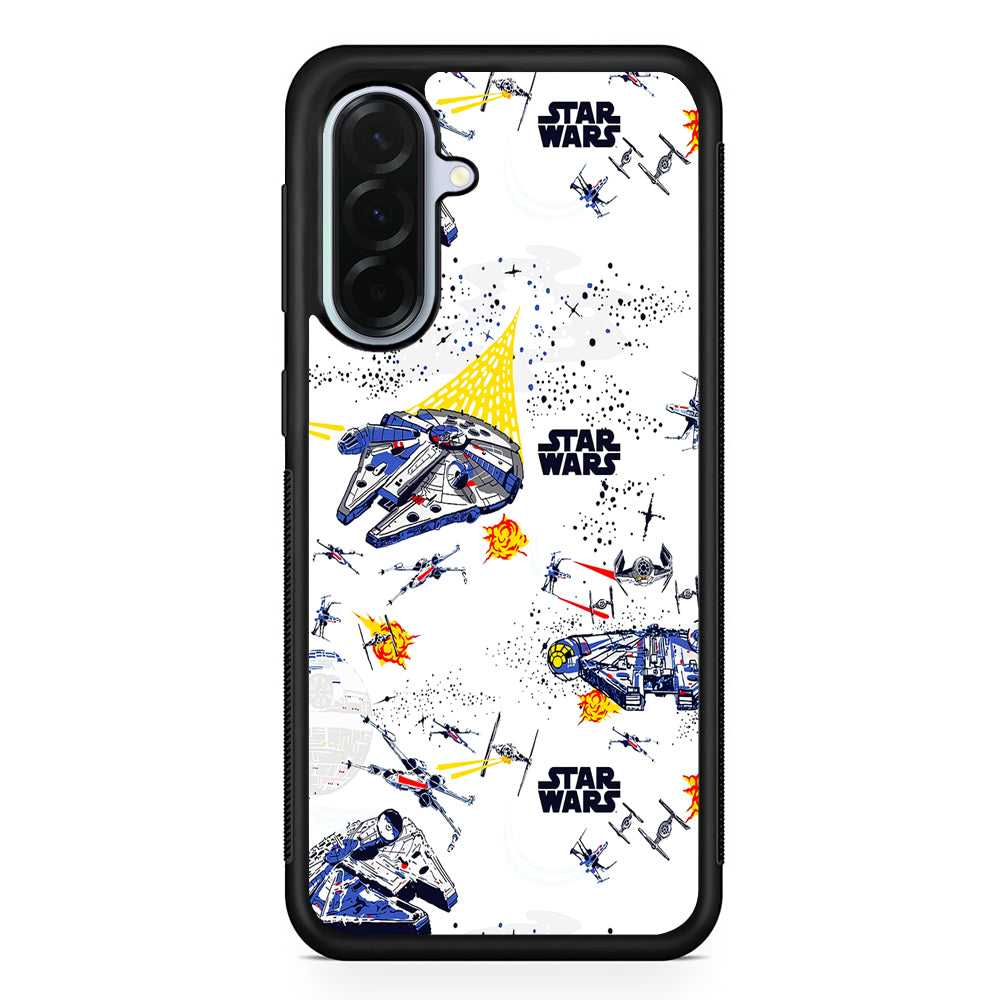 Star Wars Fighter Plane Samsung Galaxy A36 Case | Durable Samsung Galaxy A36 Protective Case
