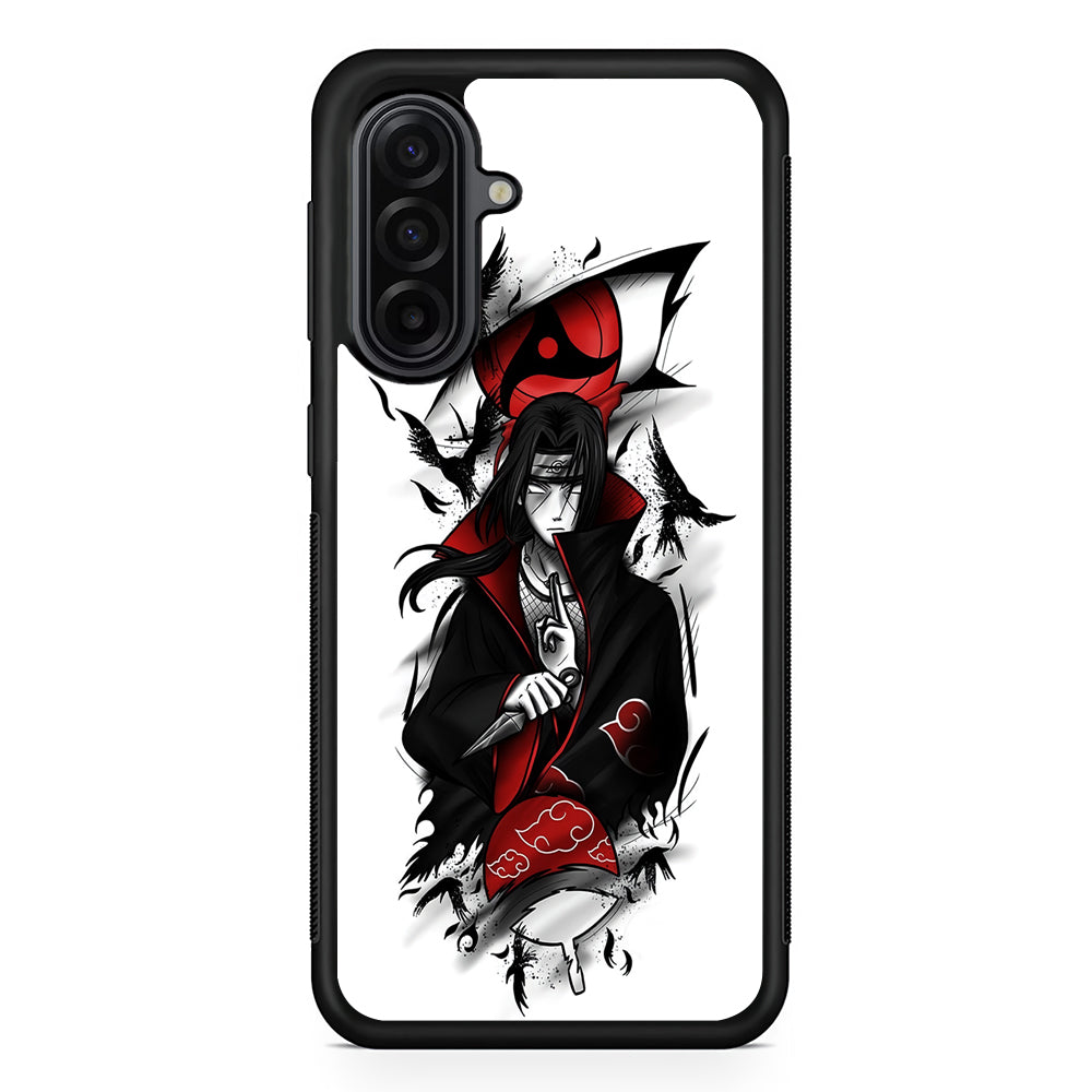 Itachi Uchiha White Samsung Galaxy A17 Case | Durable Rubber Samsung Galaxy A17 Phone Case