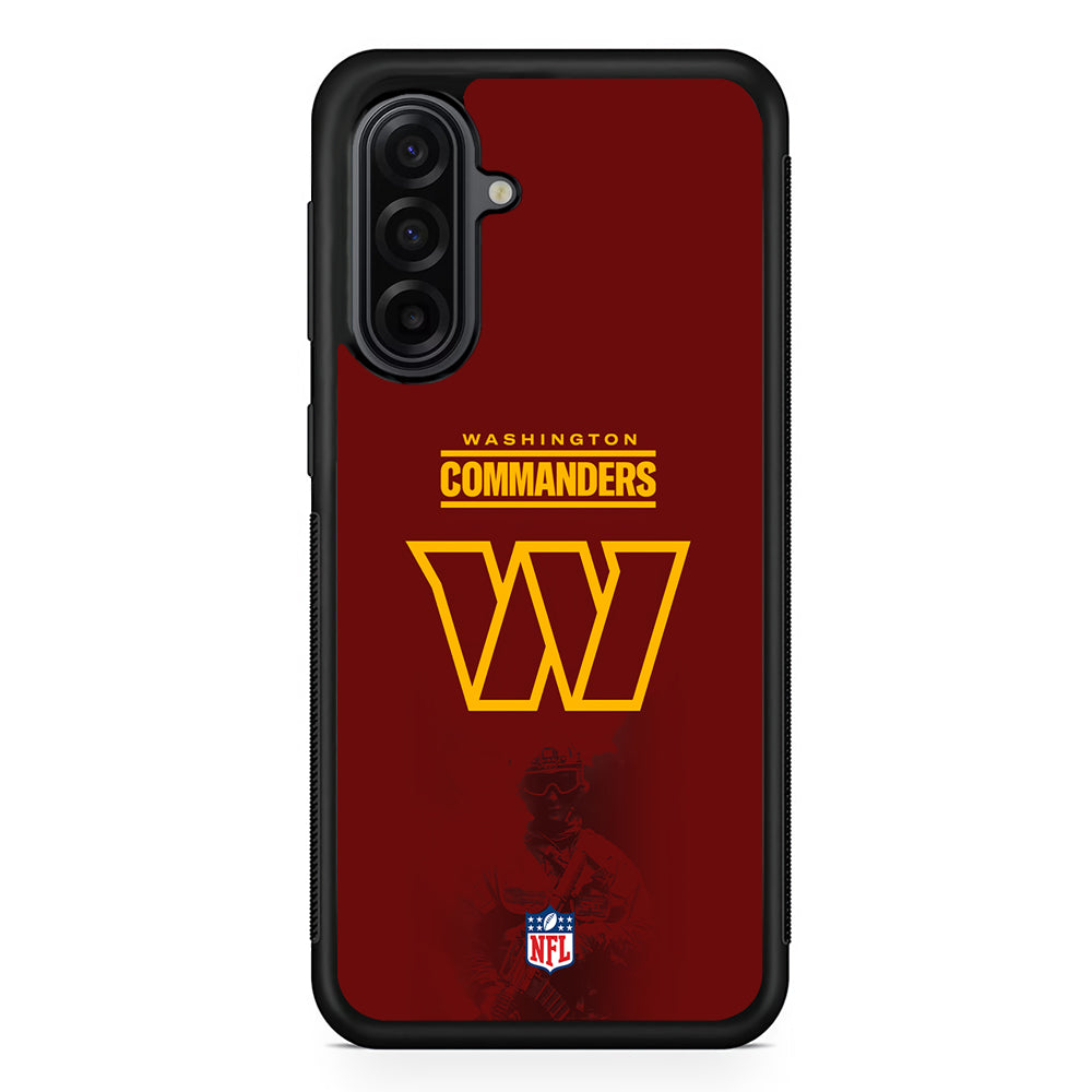 NFL Washington Commanders Maroon Samsung Galaxy A17 Case | Durable Rubber Samsung Galaxy A17 Phone Case