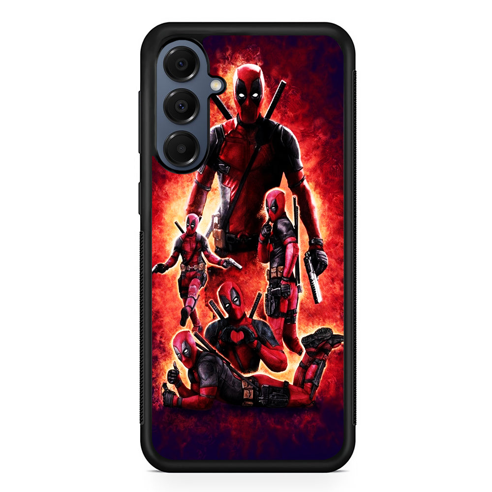Deadpool On Fire Samsung Galaxy A16 Case | Slim Protective Cover for Samsung Galaxy A16