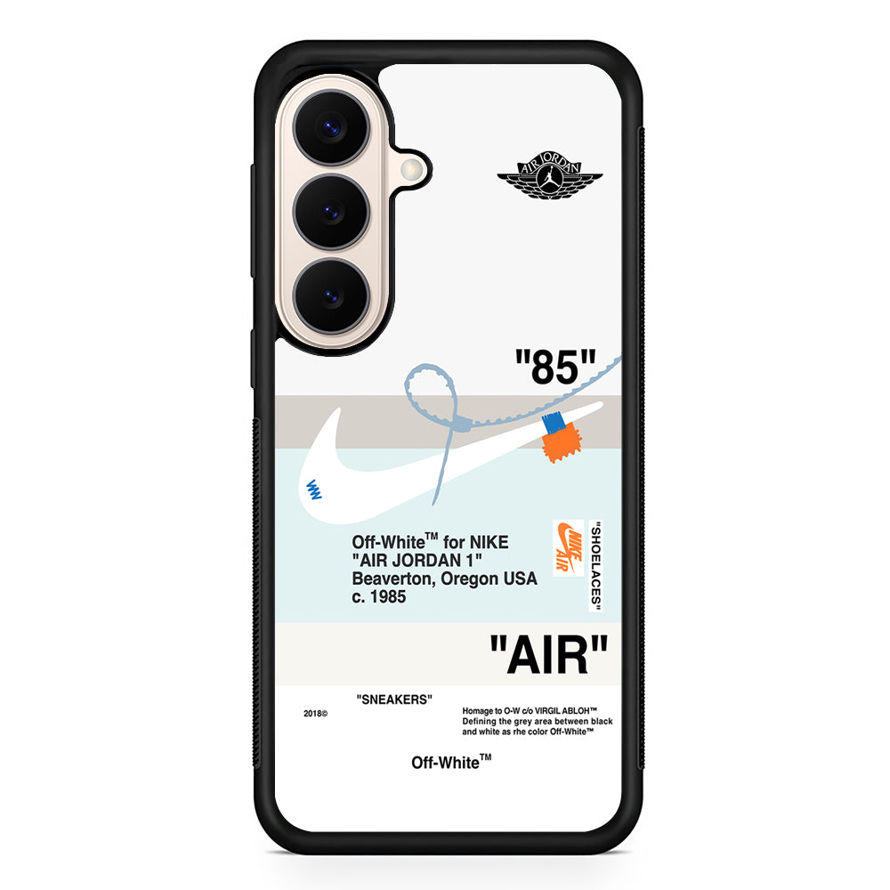 Nike X Air Jordan White Samsung Galaxy S26 Case – Slim Protective Phone Cover