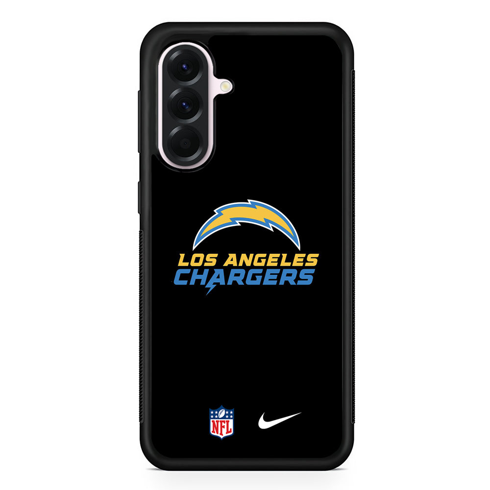 NFL Los Angeles Chargers Nike Logo Samsung Galaxy A56 Case | Samsung Galaxy A56 Protective Rubber Case