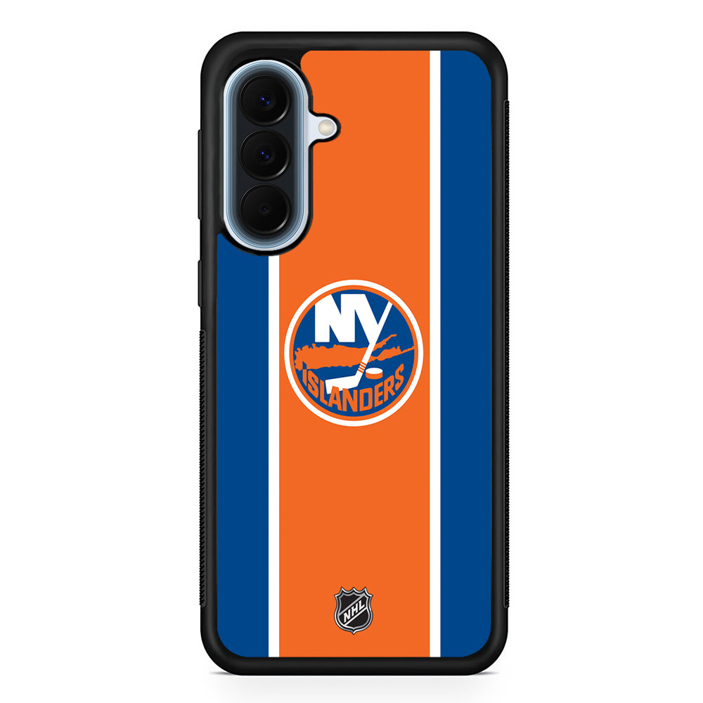 NHL New York Islanders Orange Samsung Galaxy A57 Case | Slim Samsung Galaxy A57 Protective Case