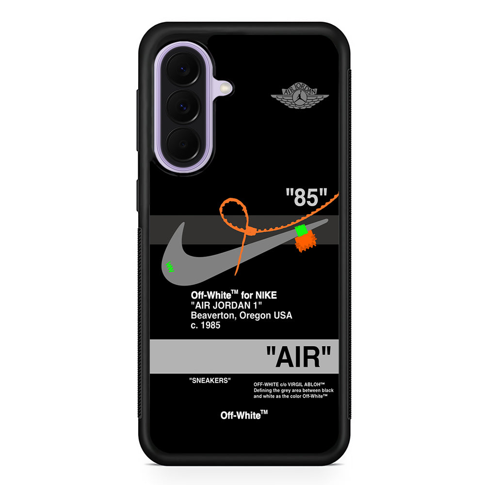 Nike X Air Jordan Black Samsung Galaxy A37 Case | Samsung Galaxy A37 Rubber Protective Case