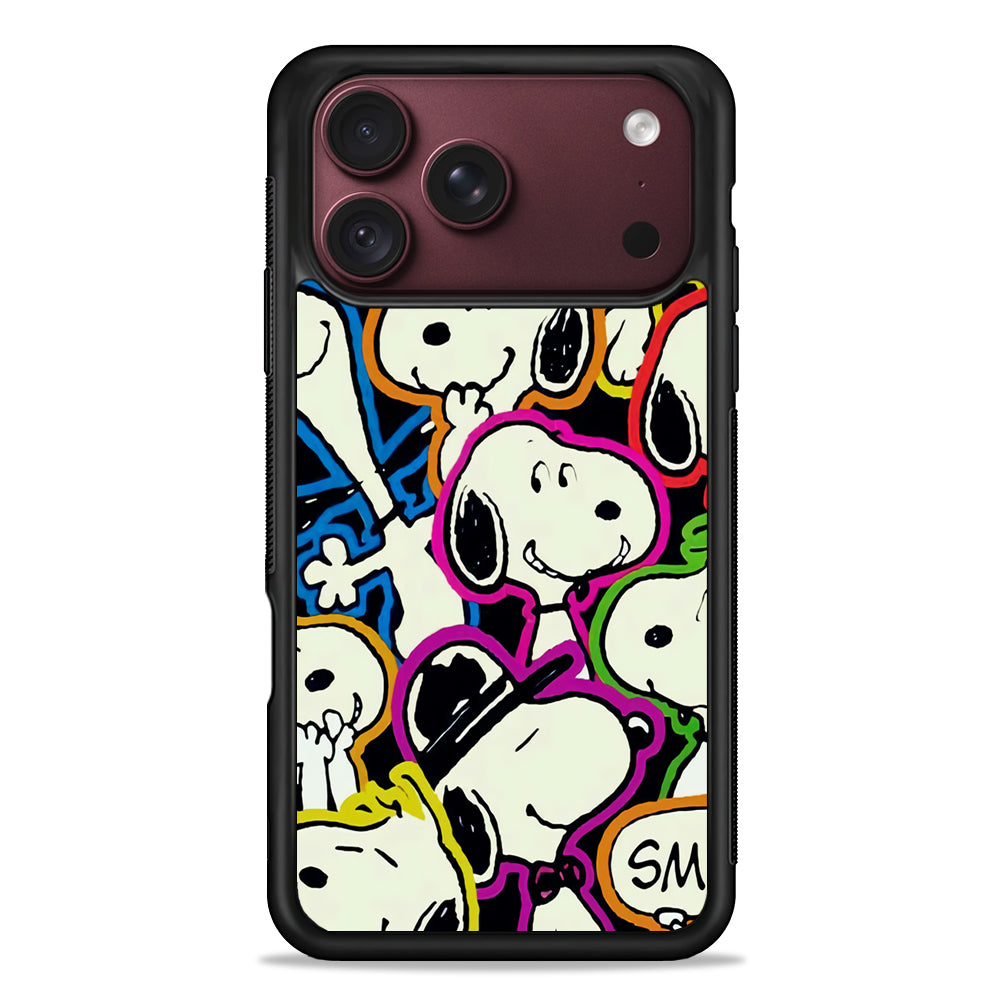 Snoopy Doodle iPhone 18 Pro Max Case – Slim Silicone Protective Cover