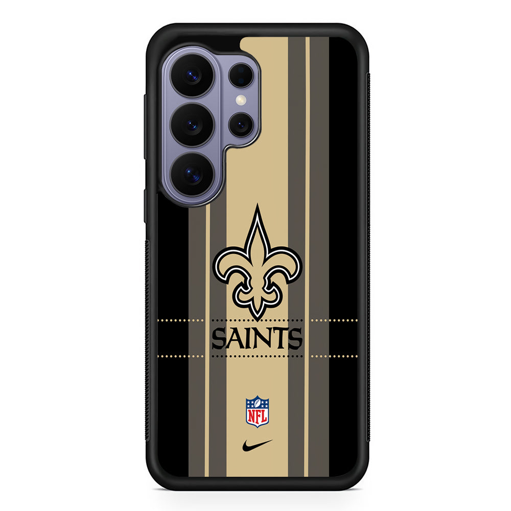 NFL New Orleans Saints Stripe Nike Samsung Galaxy S26 Ultra Case | Slim Durable Protective Cover