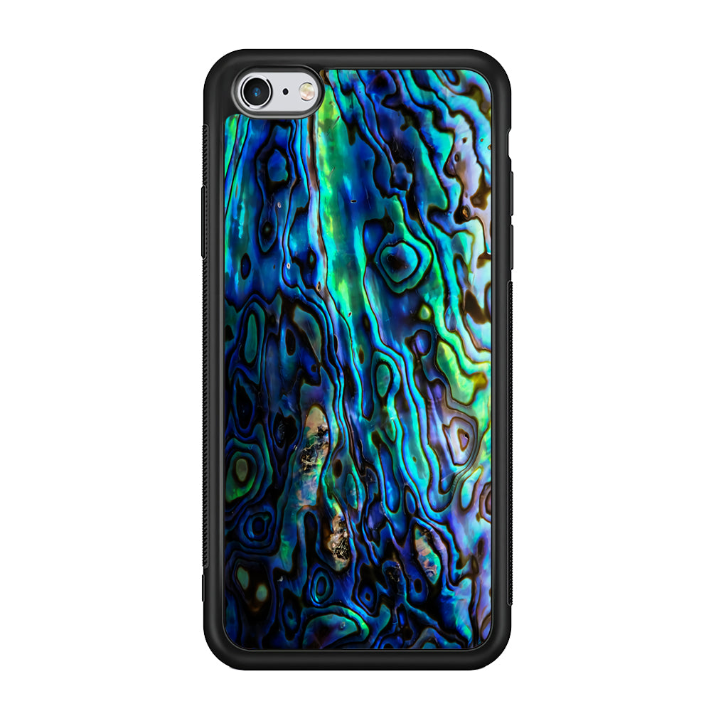Abalone Shell Blue iPhone 6 Plus | 6s Plus Case-Phone Case-Rubber Black (2D Case)-Altracase