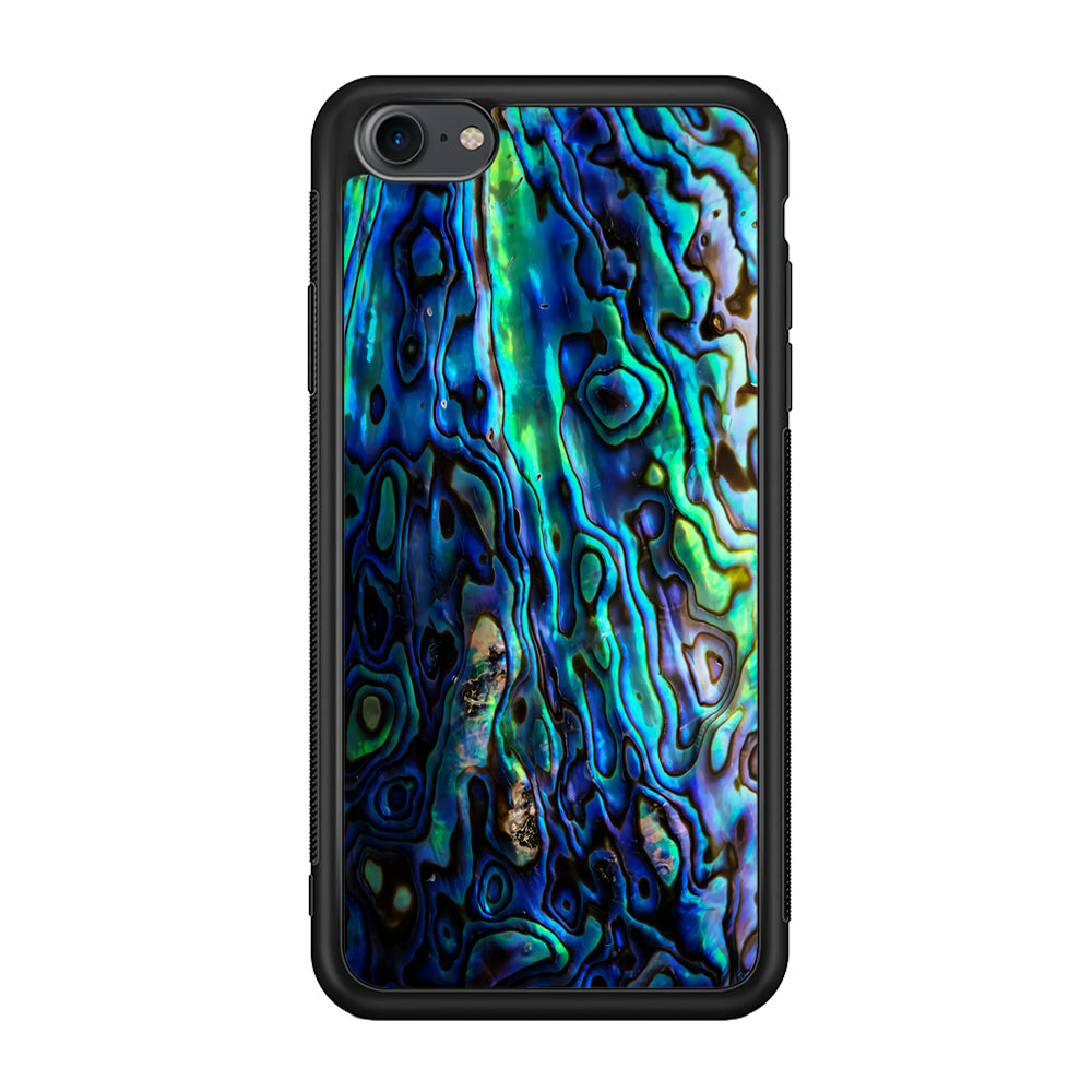 Abalone Shell Blue iPhone 7 Case-Phone Case-Rubber Black (2D Case)-Altracase