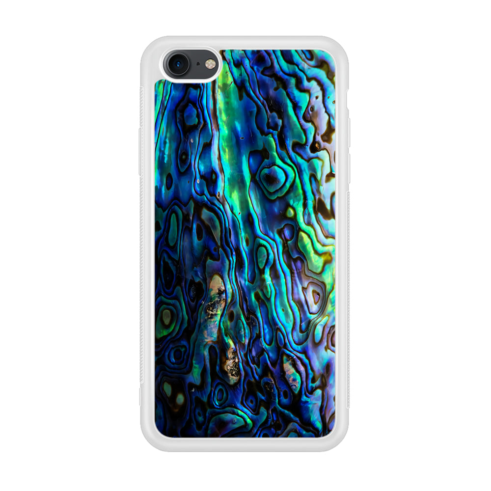 Abalone Shell Blue iPhone 7 Case-Phone Case-Rubber White (2D Case)-Altracase