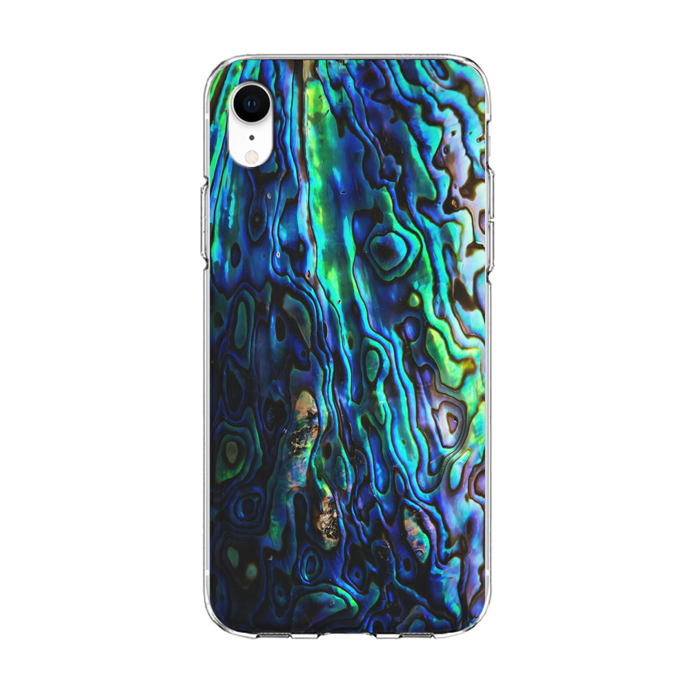 Abalone Shell Blue iPhone XR Case-Phone Case-Clear Soft Case-Altracase