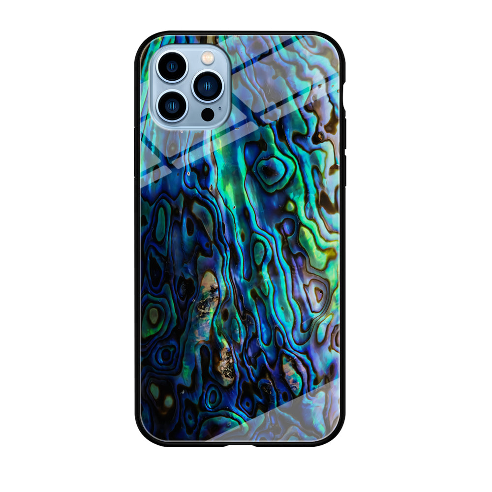 Abalone Shell Blue iPhone 12 Pro Case-Phone Case-Tempered Glass Case-Altracase