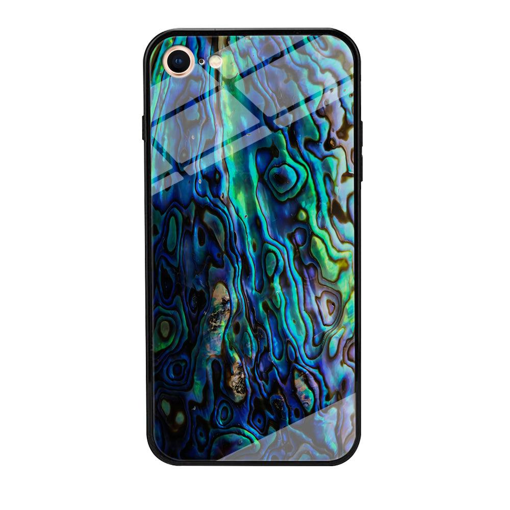 Abalone Shell Blue iPhone 8 Case-Phone Case-Tempered Glass Case-Altracase