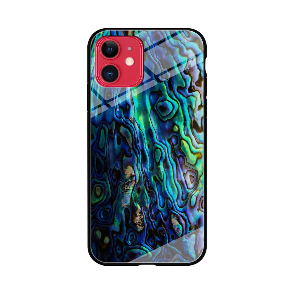 Abalone Shell Blue iPhone 11 Case-Phone Case-Tempered Glass Case-Altracase
