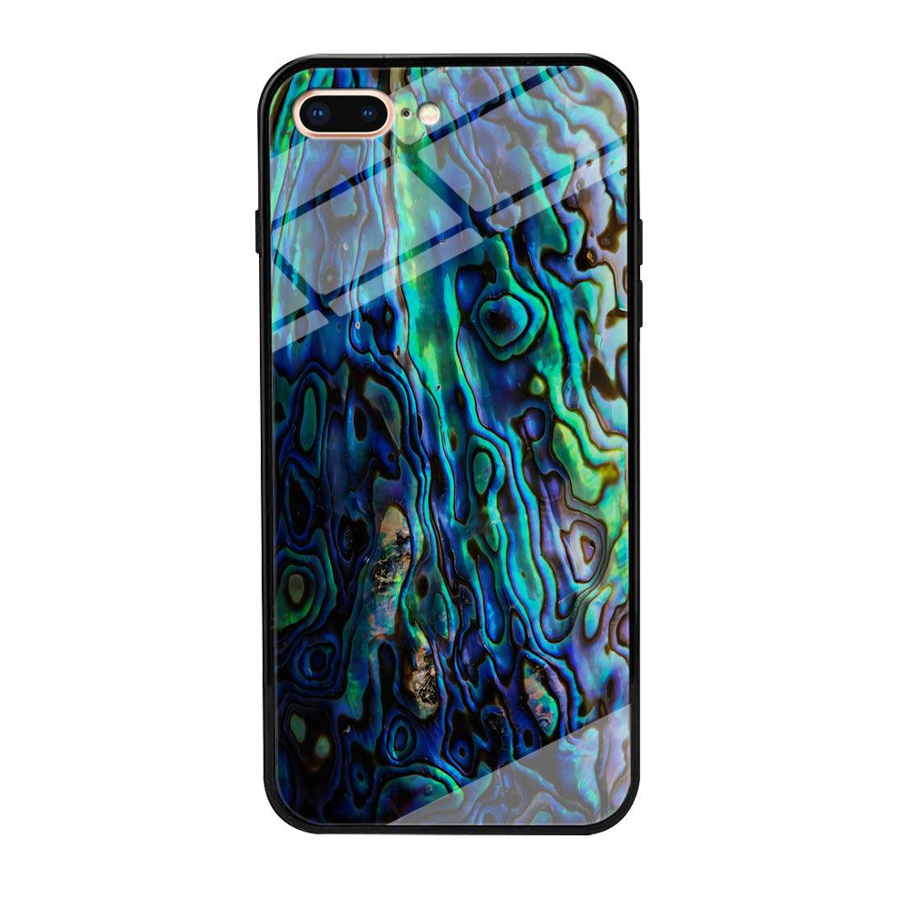 Abalone Shell Blue iPhone 8 Plus Case-Phone Case-Tempered Glass Case-Altracase