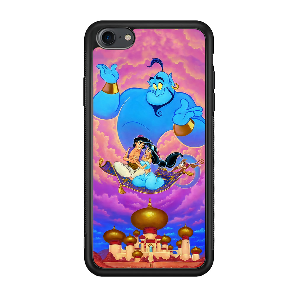 Aladdin & Jasmine iPhone 7 Case-Phone Case-Rubber Black (2D Case)-Altracase